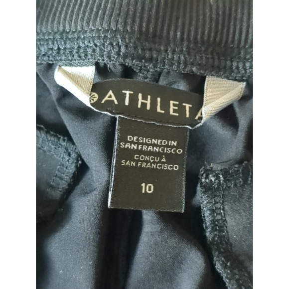 Athleta Brooklyn Ankle Pant Sz 10 Black 31X28 Career Lightweight Business - Picture 9 of 12